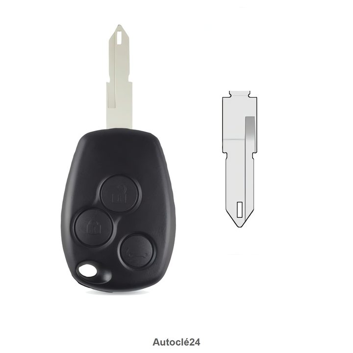 Clé Télécommande Compatible Renault Kangoo (2004-2010)