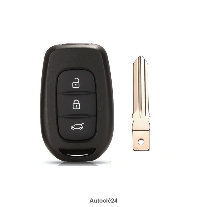 Coque clé Compatible pour Dacia - Pile sur coque