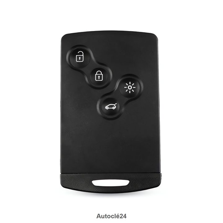 Coque clé Compatible Coque Télécommande Compatible Renault carte 4 boutons