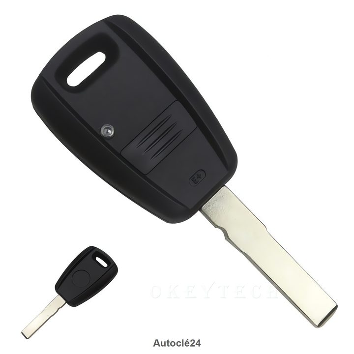 Coque Clé Compatible pour Fiat - Pile sur coque