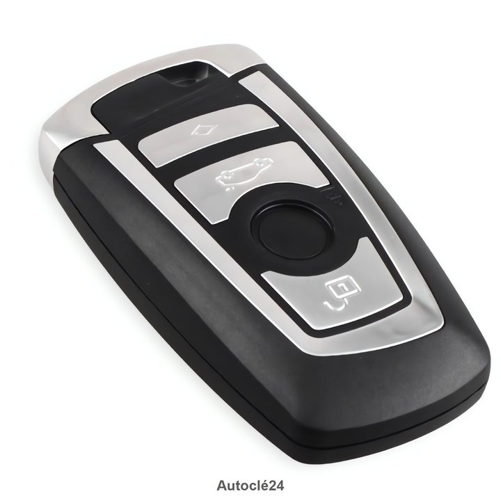 Coque de clé compatible BMW (pile sur coque, gris)
