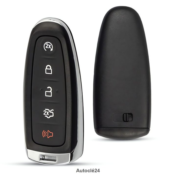 Coque Clé Compatible pour Ford - Pile sur Circuit Ford Mains Libres