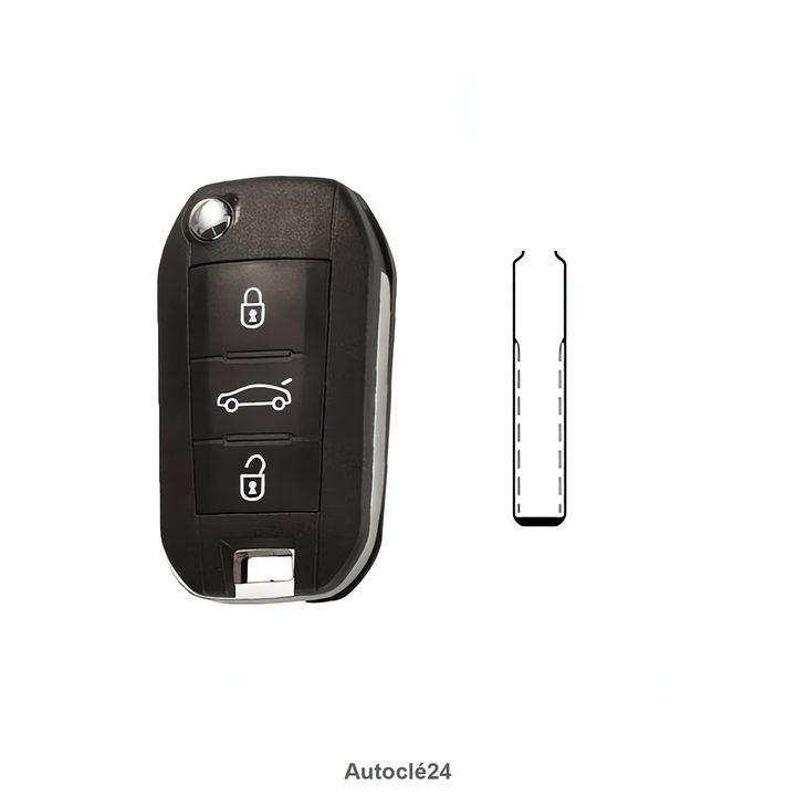 Clé Télécommande Compatible pour Citroën C4 Cactus (2014-2018)
