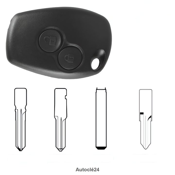 Clé Télécommande Compatible Dacia Logan (2004-2013)