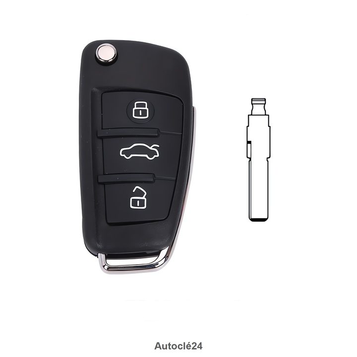 Clé Télécommande Compatible pour Audi S3 (2005–2013)