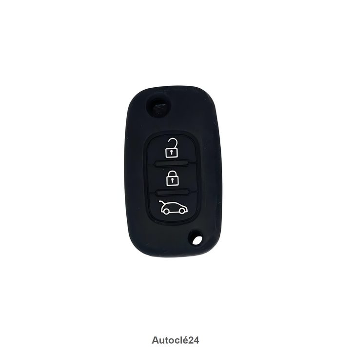 Housse Silicone Compatible pour Renault Dacia Opel Nissan | 3 Boutons | 19530 | Plusieurs Couleurs Disponibles