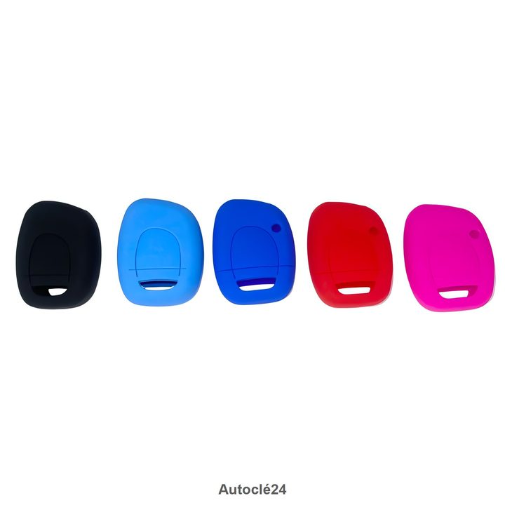 Housse Silicone Compatible pour Renault | 1 Bouton | 19534 | Plusieurs Couleurs Disponibles