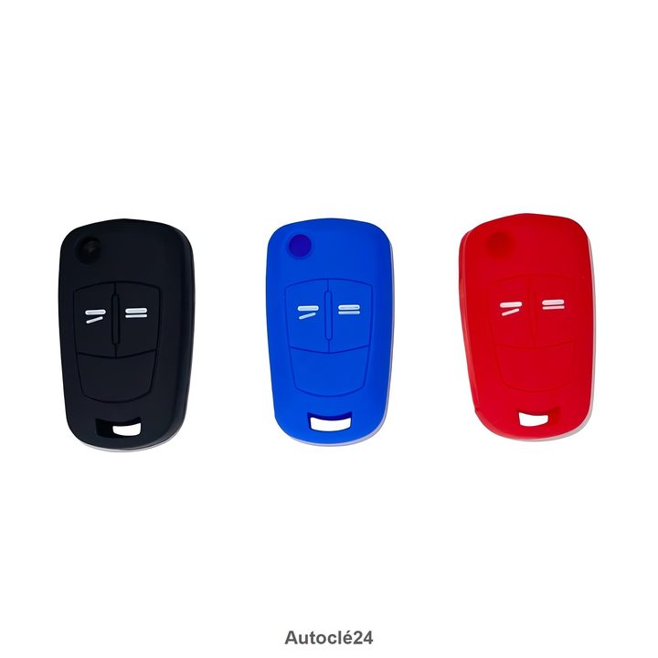 Housse Silicone Compatible pour Opel | 2 Boutons | 19580 | Plusieurs Couleurs Disponibles