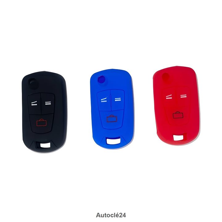 Housse Silicone Compatible pour Opel | 3 Boutons | 19581 | Plusieurs Couleurs Disponibles