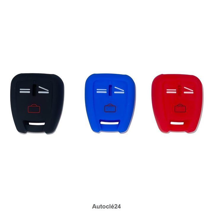 Housse Silicone Compatible pour Opel | 2 Boutons | 19583 | Plusieurs Couleurs Disponibles