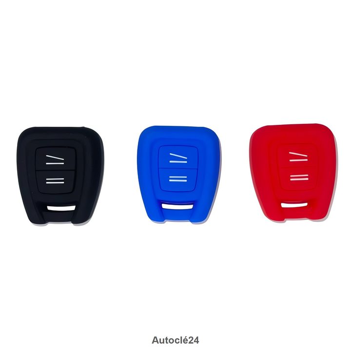 Housse Silicone Compatible pour Opel | 2 Boutons | 19584 | Plusieurs Couleurs Disponibles