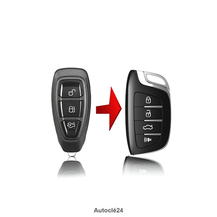 Clé Mains Libres Compatible pour Ford Fiesta - Kuga - Focus - Puma - ID47