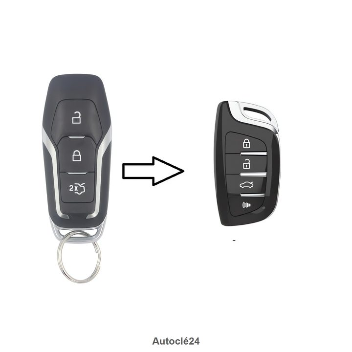 Clé Mains Libres Compatible pour Ford Edge 2016 à 2018
