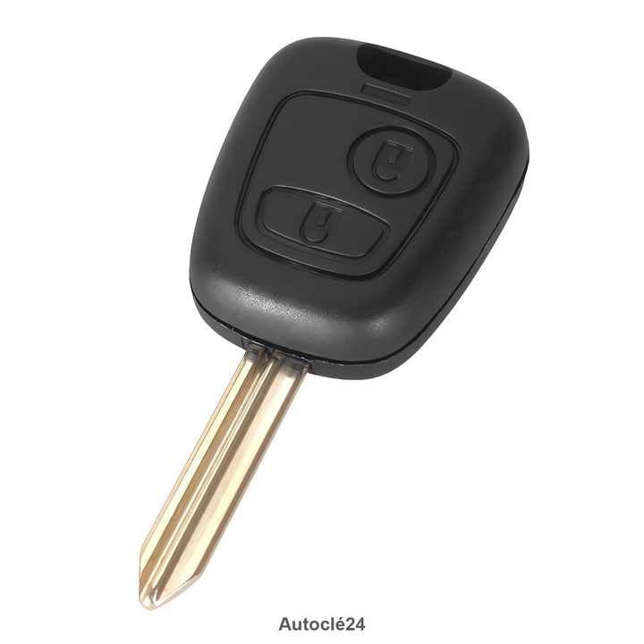 Coque clé Compatible pour Citroen Berlingo de 2000 à 2008 - 2 Boutons - Pile sur circuit(CR2016) - Lame SX9
