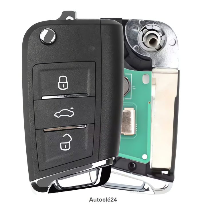 Clé Télécommande Compatible Volkswagen Jetta (2014-2018)